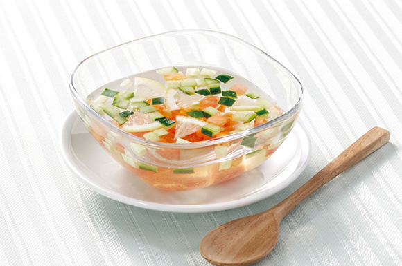 トマトときゅうりの冷スープ