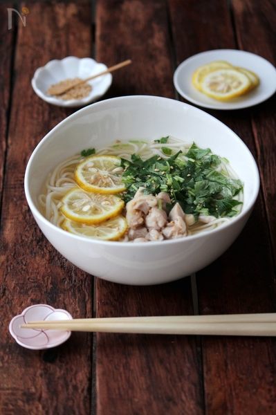 鶏塩柚子うどん