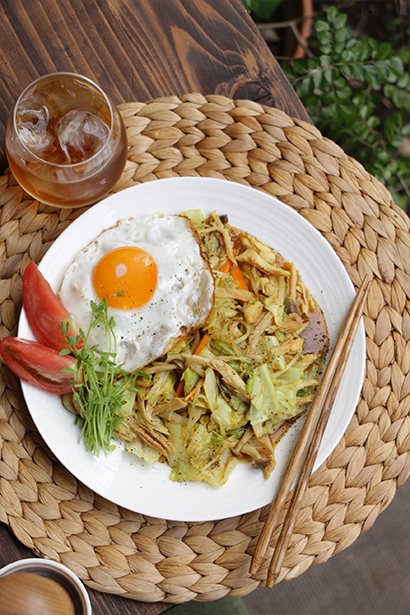 チキンとキャベツの簡単カレー炒め