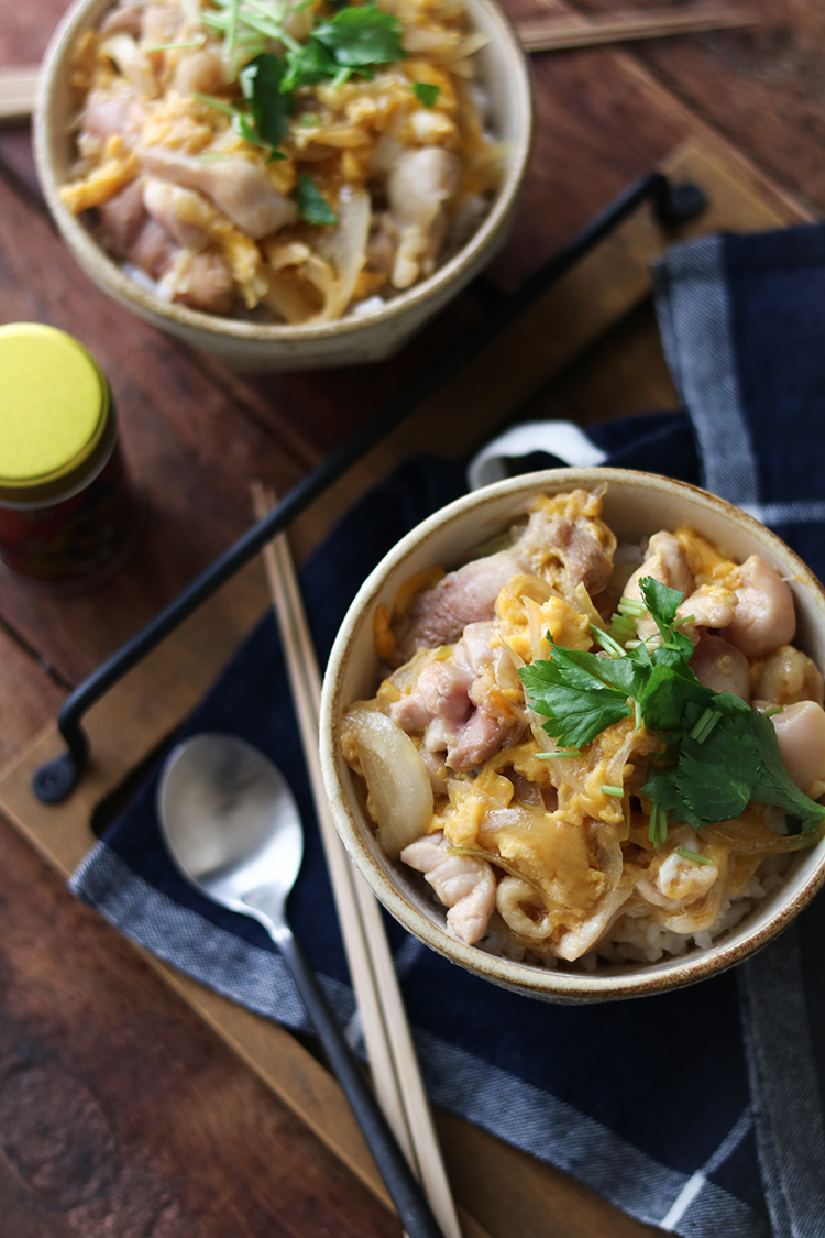 めんつゆの簡単親子丼