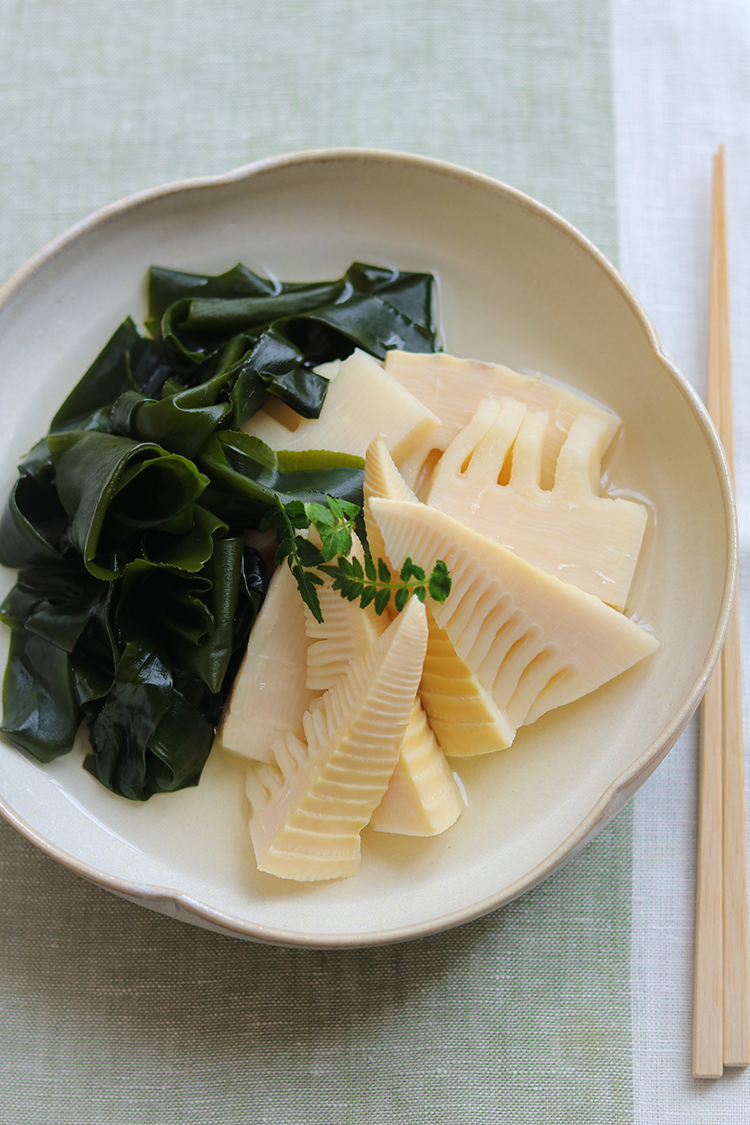 筍とわかめの白だしさっと煮