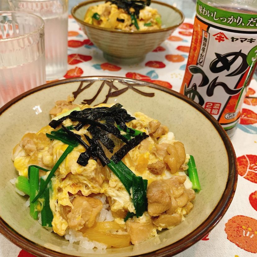 ヤマキのめんつゆで<br />
親子丼作ったよ〜♫ ・<br />
・<br />
<br />
#タンパク質レシピ #ヤマキレシピ