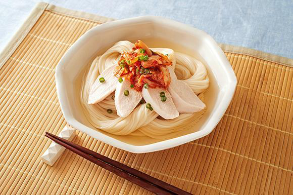 冷麺風白だしそうめん