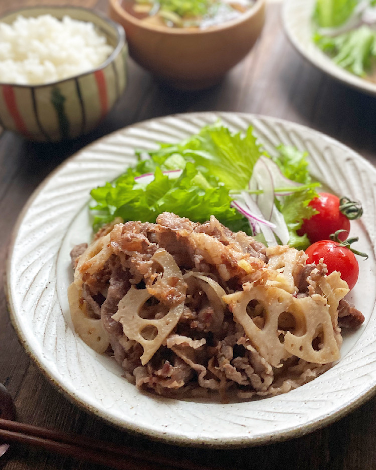 ご飯がすすむ！牛肉とれんこんのおかかしぐれ煮