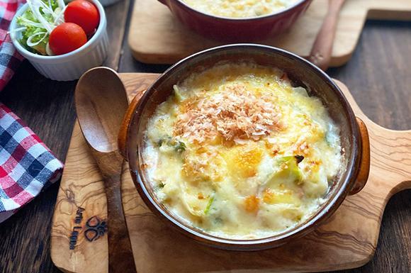 白菜とハムのうま味たっぷり和風グラタン