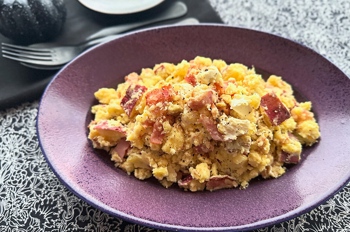 さつまいもとベーコンのサラダ