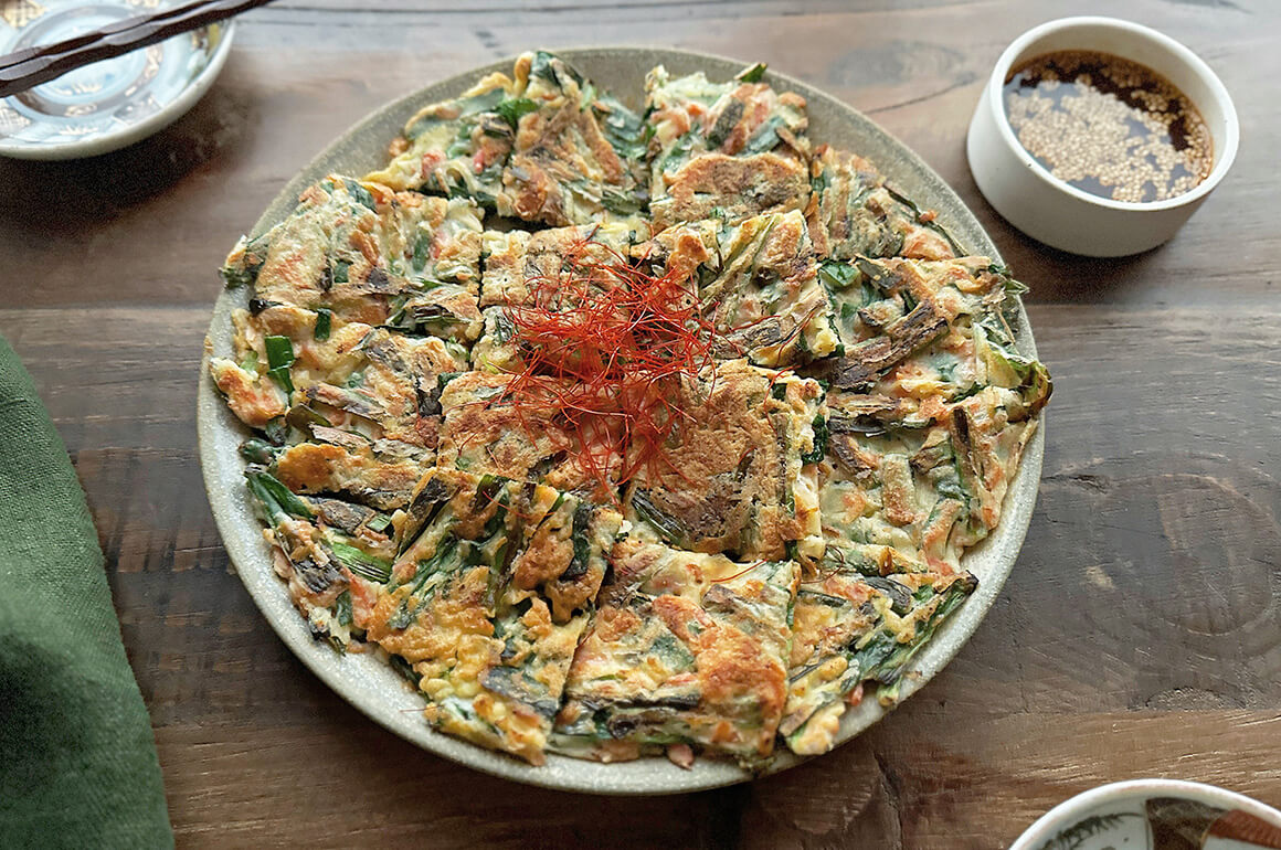 カリッともっちり!米粉でにらチヂミ