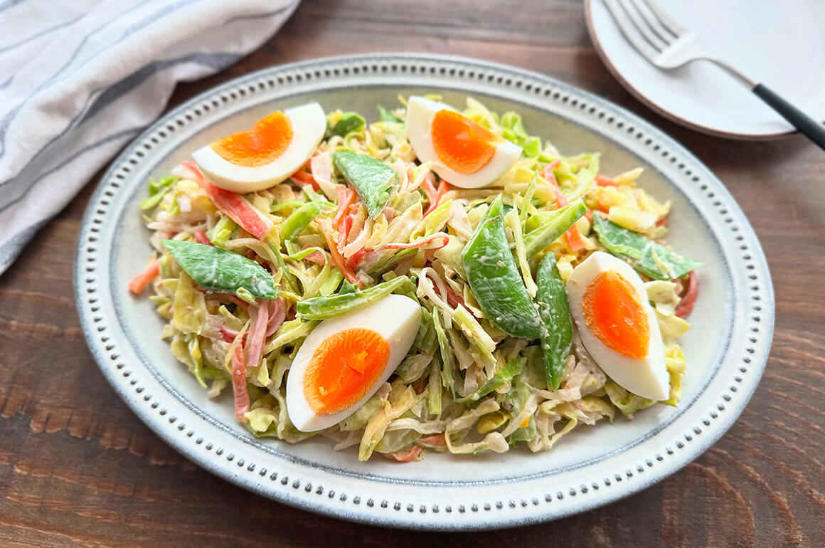 春野菜たっぷりごちそう和風コールスローサラダ